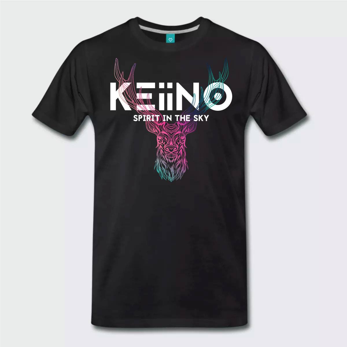 KEiiNO T-shirt Reindeer Black