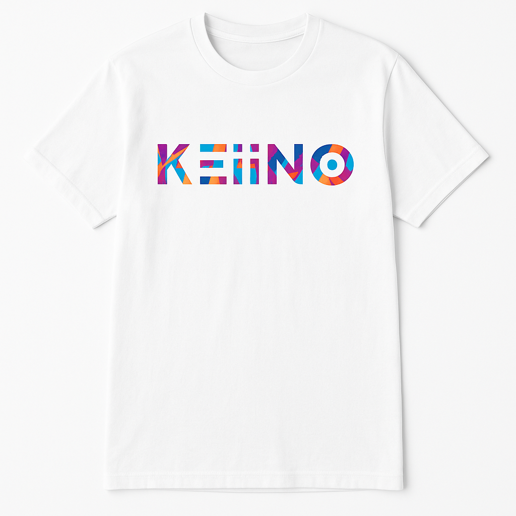 T-shirt with colorful logo